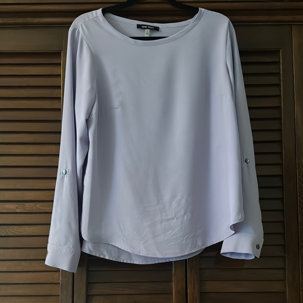 Nine West Lavendar 3/4 Sleeve Blouse